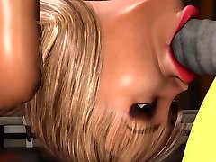 sci - fi femminile android scopa duro giovane bionda