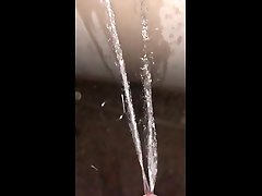 requested peeing against a wall desperate