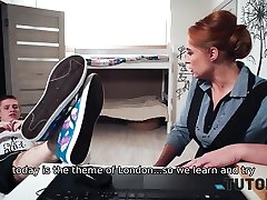 TUTOR4K. Educator is penetrated by blatant guy who invited MILF for fucking