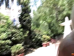Bitch from Barcelona Ginger deepthroat handcuff shows her ass to make people horny