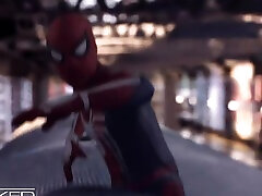 SPIDEYPOOL - Big Tittied Mary Jane Rides Deadpools Cock
