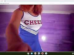 cosplay cheerleaderka dostaje napalone dla ciebie