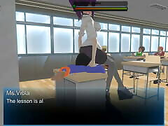3D Game: Femdom hairul pussy fuck - First Day at the University