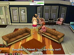 SimsLust - Kelsey let her college friends to get fucked by her foster family - Part 1