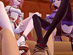 Yae Miko x Raiden Shogun Genshin moms