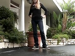 Brunette teen Allison gets creampied by black cock