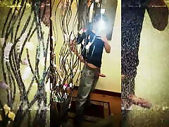 Handjob and cum in a glass to swallow Handjob and cum in a glass to swallow