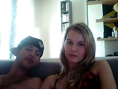 Diddling my beautiful blonde babes pussy with vibrator on webcam