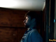 anal handsome man Muscled Tattooed Stud Barebacks His Cocksucking Bf