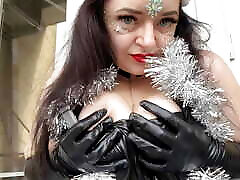 Christmas vaping from Mistress Lara - smoking fetish