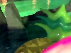 Hina 22yo University Student. Part 2. Night Pool Date