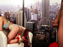 IR voyeur CFNM babe teasing BBC jerker