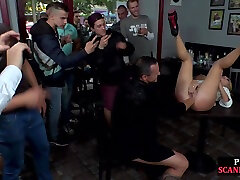 Public anal MILF fucked n fisted in 3way in front of voyeurs