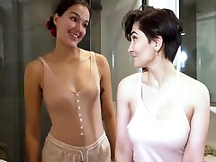 Ivana Liquor And Wendy - Lesbian - Brunette - Masturbation - Standing Sex - Gow - Screw With A View